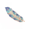 Women's Alloy Electroplating Diamond Leaves Hairpin Spring Clip Headwear