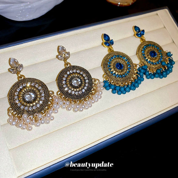 Women's Alloy Electroplating Drop Shape Tassel Earrings