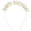 Women's Alloy Fashion Electroplated Birthday Party Headband With Letters