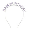 Women's Alloy Fashion Electroplated Birthday Party Headband With Letters