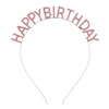 Women's Alloy Fashion Electroplated Birthday Party Headband With Letters