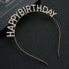 Women's Alloy Fashion Electroplated Birthday Party Headband With Letters