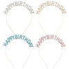 Women's Alloy Fashion Electroplated Birthday Party Headband With Letters