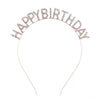 Women's Alloy Fashion Electroplated Birthday Party Headband With Letters