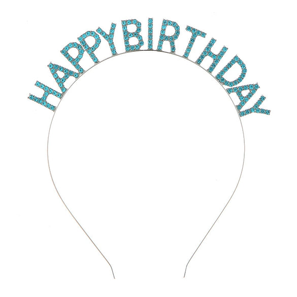 Women's Alloy Fashion Electroplated Birthday Party Headband With Letters