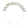 Women's Alloy Fashion Electroplated Birthday Party Headband With Letters
