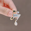 Women's Alloy Fashion Note Brooch Natural Style Electroplating Allmatch Accessories