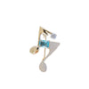 Women's Alloy Fashion Note Brooch Natural Style Electroplating Allmatch Accessories