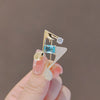 Women's Alloy Fashion Note Brooch Natural Style Electroplating Allmatch Accessories