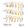 Women's Alloy Fashion Popular Butterfly Love Heart Earrings Jewelry With Electroplating