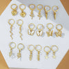 Women's Alloy Fashion Popular Butterfly Love Heart Earrings Jewelry With Electroplating