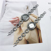 Women's Alloy Fashion Quartz Watch With Rhombus Dial