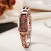 Women's Alloy Fashion Rectangle Dial Barrel Quartz Bracelet Watch