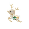 Women's Alloy Fawn Brooch Electroplated Luxury Allmatch Pin Clothes Accessory