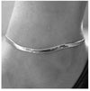 Women’s Alloy Fish Scale Anklet And Snake Bone Chain Bracelet Geometric Metal Chain Jewelry