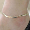 Women’s Alloy Fish Scale Anklet And Snake Bone Chain Bracelet Geometric Metal Chain Jewelry