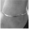 Women’s Alloy Fish Scale Anklet And Snake Bone Chain Bracelet Geometric Metal Chain Jewelry