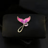 Women's Alloy Fishtail Antiglare Brooch With Animal Pattern And Electroplating Design