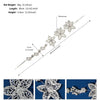 Women's Alloy Floral Rhinestone Bridal Hair Band Thin Flower Headdress Hair Accessory For Photography
