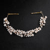 Women's Alloy Floral Rhinestone Bridal Hair Band Thin Flower Headdress Hair Accessory For Photography