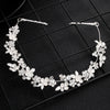 Women's Alloy Floral Rhinestone Bridal Hair Band Thin Flower Headdress Hair Accessory For Photography