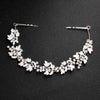 Women's Alloy Floral Rhinestone Bridal Hair Band Thin Flower Headdress Hair Accessory For Photography