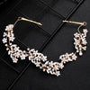 Women's Alloy Floral Rhinestone Bridal Hair Band Thin Flower Headdress Hair Accessory For Photography