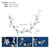 Women's Alloy Floral Rhinestone Bridal Hair Band Thin Flower Headdress Hair Accessory For Photography