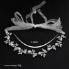 Women's Alloy Floral Rhinestone Bridal Hair Band Thin Flower Headdress Hair Accessory For Photography