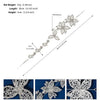 Women's Alloy Floral Rhinestone Bridal Hair Band Thin Flower Headdress Hair Accessory For Photography
