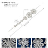 Women's Alloy Floral Rhinestone Bridal Hair Band Thin Flower Headdress Hair Accessory For Photography