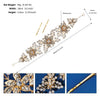 Women's Alloy Floral Rhinestone Bridal Hair Band Thin Flower Headdress Hair Accessory For Photography