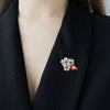 Women's Alloy Flower Bee Brooch Electroplated Light Luxury Allmatch Accessory