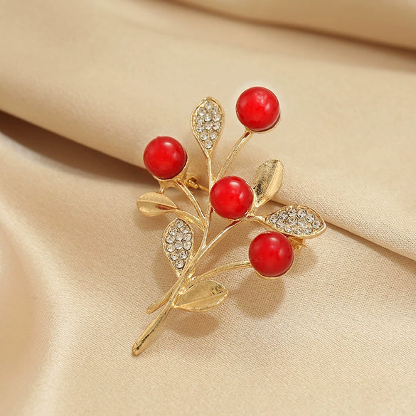 Women's Alloy Flower Brooch With Electroplating Design