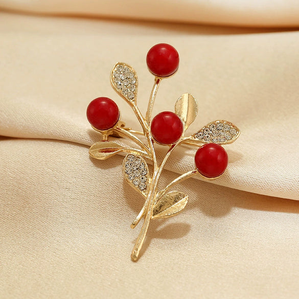 Women's Alloy Flower Brooch With Electroplating Design
