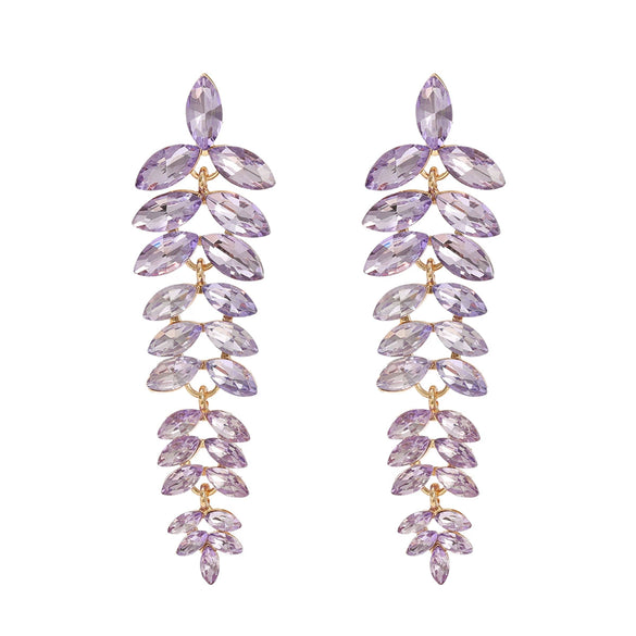 Women's Alloy Flower Diamond Earrings