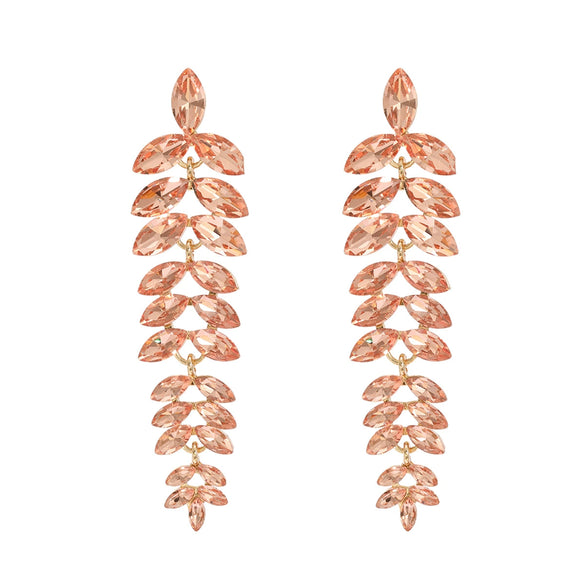 Women's Alloy Flower Diamond Earrings