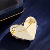Women's Alloy Flower Pattern Electroplated Pearl Brooch Fashion Light Luxury Niche Elegant Corsage Pin Accessories