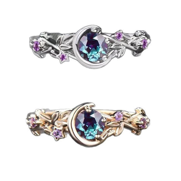 Women's Alloy Flower Ring Electroplated Ins Style