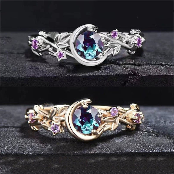 Women's Alloy Flower Ring Electroplated Ins Style