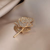 Women's Alloy Flower Shape Electroplating Minimalist Style Suit Brooch
