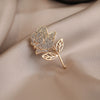 Women's Alloy Flower Shape Electroplating Minimalist Style Suit Brooch
