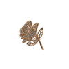 Women's Alloy Flower Shape Electroplating Minimalist Style Suit Brooch