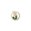 Women's Alloy Flower Style Electroplated Rice Ear Brooch Clothes Accessories