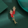 Women's Alloy Flower Wheat Ear Corsage Brooch Electroplating Minimalist Accessories