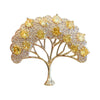 Women's Alloy Fortune Tree Hollow Brooch With Electroplating
