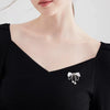 Women's Alloy French Retro Brooch With Flower Pattern And Electroplating Treatment