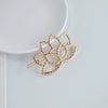 Women's Alloy Frog And Triangle Moon Hair Clip Electroplated Side Barrette With Simple Decorative Design