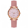 Women's Alloy Frosted Digital Quartz Watch And Fivepointed Star Bracelet Twopiece Set Leisure Style Pin Buckle Titanium Spiral Crown