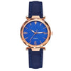 Women's Alloy Frosted Digital Quartz Watch And Fivepointed Star Bracelet Twopiece Set Leisure Style Pin Buckle Titanium Spiral Crown
